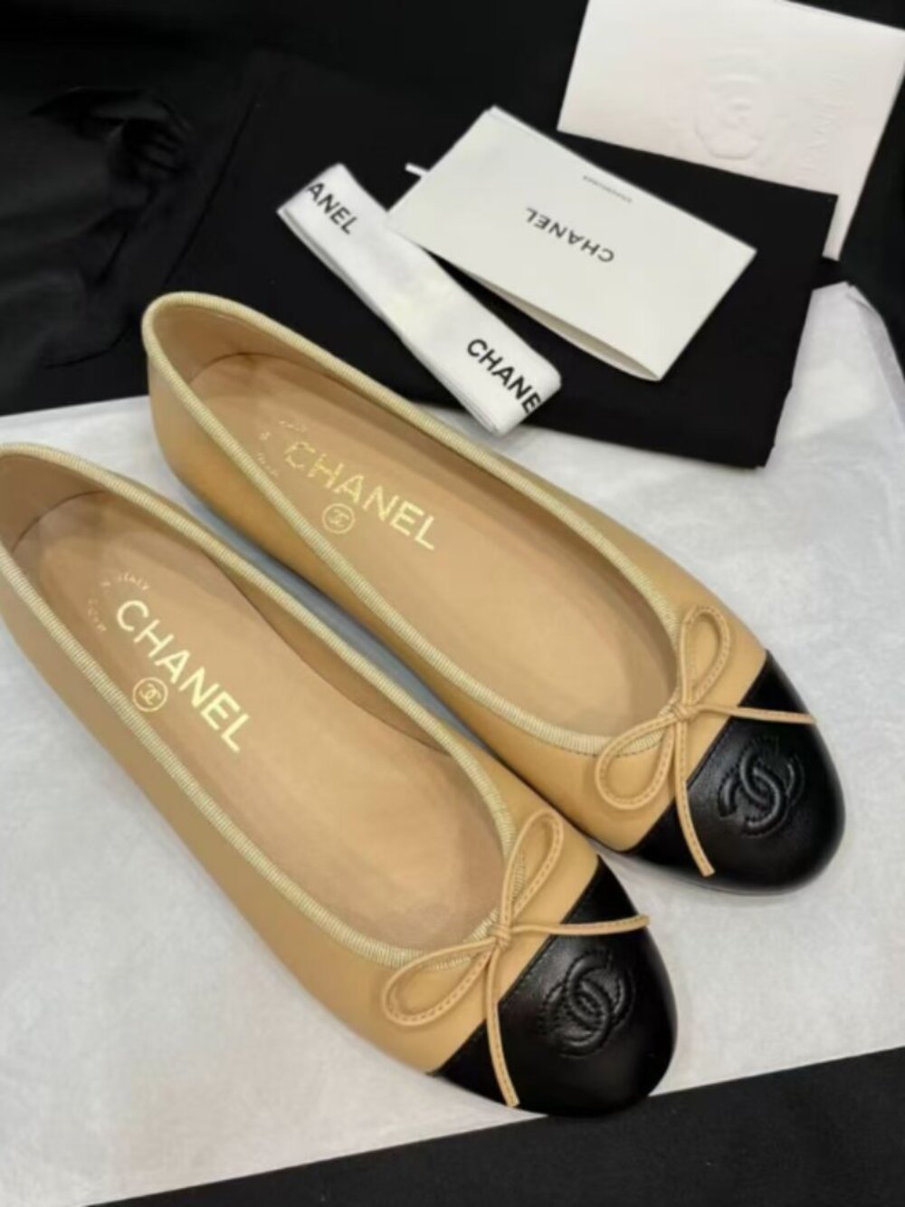 Chanel Two-Tone Flats